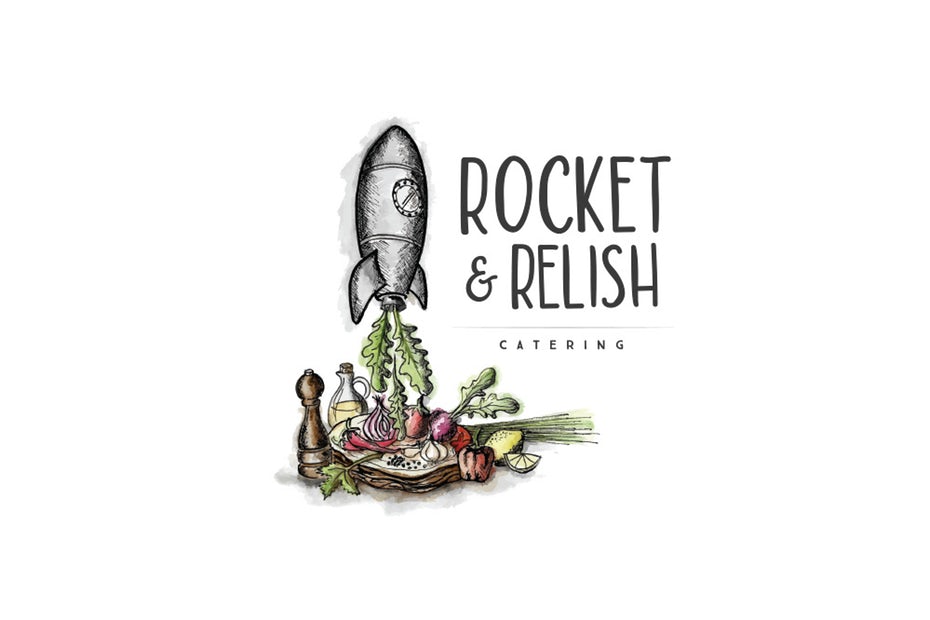 Rocket and Relish catering  logo 