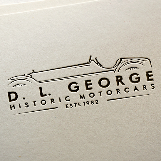  logo  for D. L. George Historic Motorcars