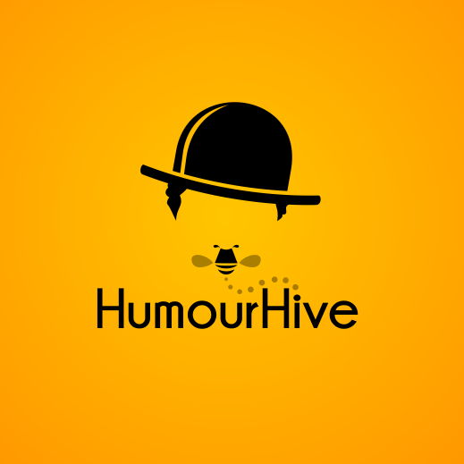 punny humour hive comedy logo