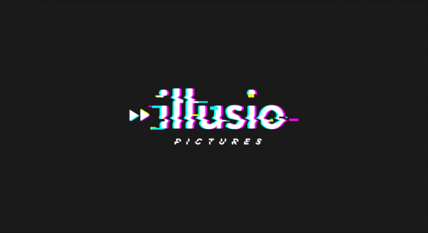 glitch-style image of the words “illusio pictures”