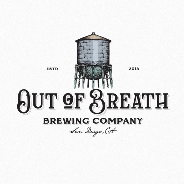 vintage-inspired, hand-drawn beer logo design with water tower