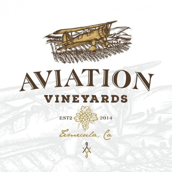 Aviation Vineyards wine  logo 