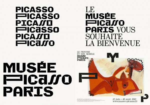  logo  options for the Musee Picasso Paris