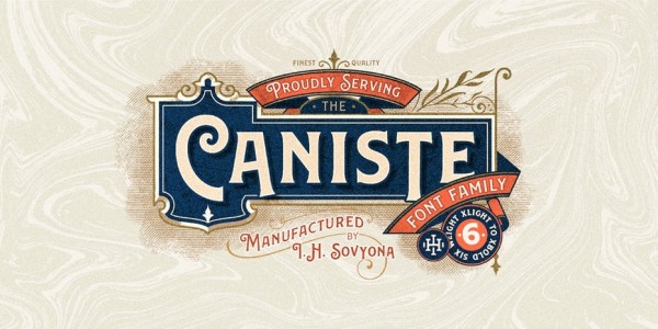 Caniste Victorian font family