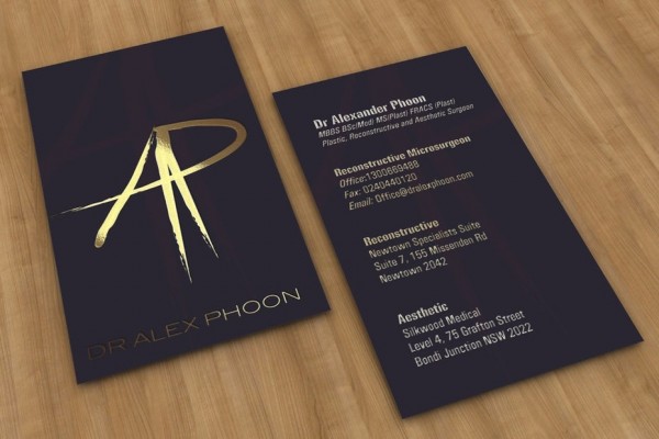 Dr. Alex Phoon business card design