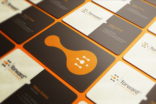 Forward Development business card