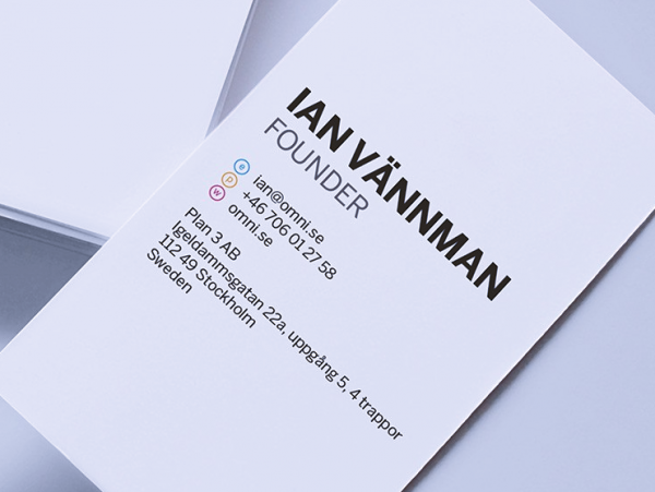 Omni business card design