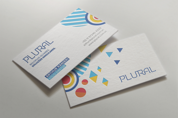 geometric business card design