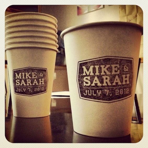 wedding coffee cups