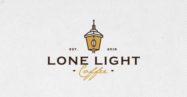 lone light coffee  logo  design