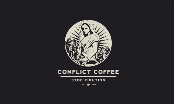 conflict coffee  logo  design