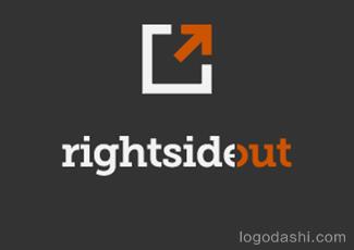 Rightsideout標(biāo)志標(biāo)志logo設(shè)計(jì)，品牌vi設(shè)計(jì)