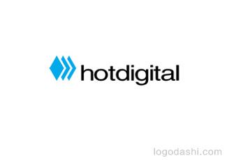 hotdigital商標標志logo設(shè)計，品牌vi設(shè)計