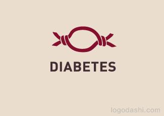 DIABETES標志標志logo設(shè)計，品牌vi設(shè)計