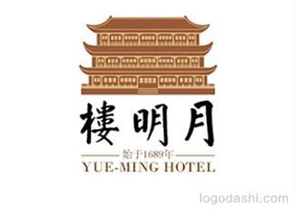 月明樓標志logo設計，品牌vi設計