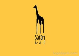 Safari酒吧標(biāo)志logo設(shè)計，品牌vi設(shè)計