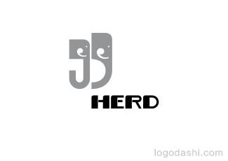 HERD標志logo設計，品牌vi設計