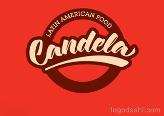 Candela拉丁美洲食品標志logo設計，品牌vi設計