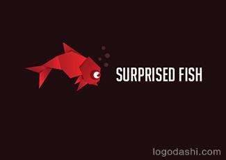 SURPRISED魚標志logo設計，品牌vi設計