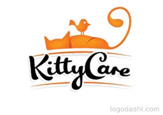 kittycare標志logo設計，品牌vi設計