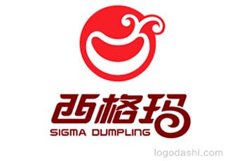 西格瑪餃子標志logo設計，品牌vi設計