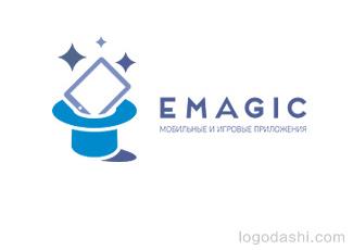 EMAGIC游戲開發(fā)商標志logo設計，品牌vi設計