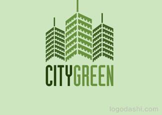 CityGreen房地產(chǎn)標(biāo)志logo設(shè)計(jì)，品牌vi設(shè)計(jì)