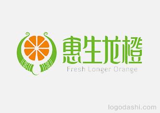 惠生龍橙橙子商標標志logo設計，品牌vi設計