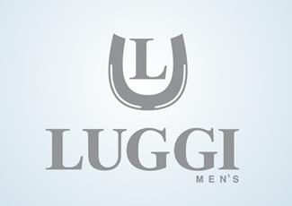 Luggi男裝品牌標(biāo)志logo設(shè)計(jì)，品牌vi設(shè)計(jì)