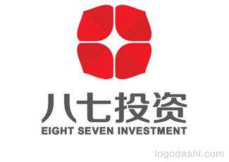 八七投資logo標志logo設(shè)計，品牌vi設(shè)計