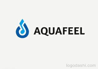 Aquafeel標(biāo)志標(biāo)志logo設(shè)計(jì)，品牌vi設(shè)計(jì)